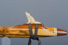 Texas Ebony Native American Flute, Minor, Low D-3, #J34F (12)